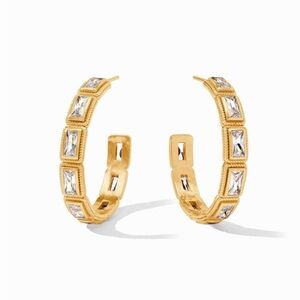 NWOT Julie Vos Baguette Hoop Earrings